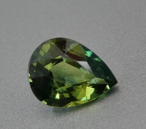 1.20CT SPLENDID GLOWING PEAR CUT 100% NATURAL BLUE GREEN SAPPHIRE Carousel 2