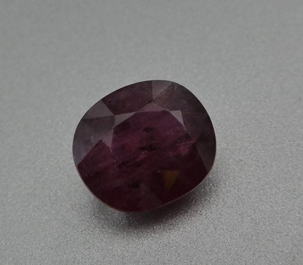 3.52CT SPLENDID CUSHION CUT BIG 100% NATURAL PURPLE RED RUBY Carousel 1