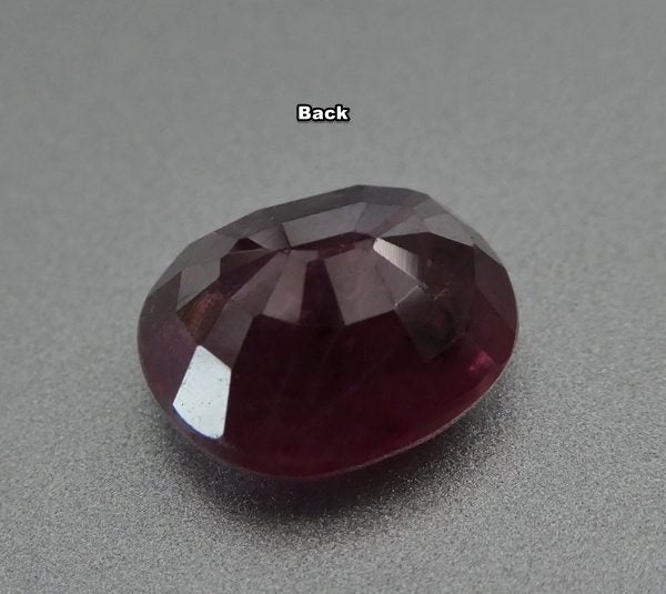 3.52CT SPLENDID CUSHION CUT BIG 100% NATURAL PURPLE RED RUBY Carousel 3