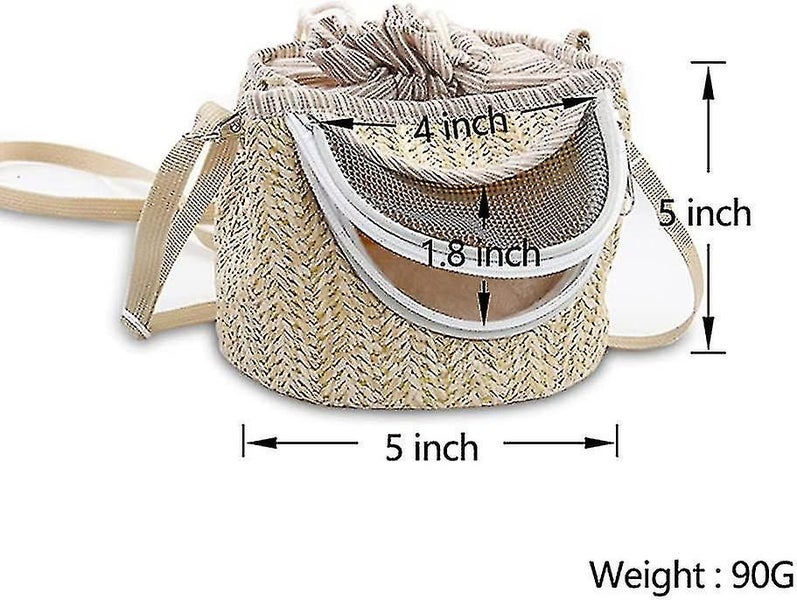 Small Pet Carrier Bag - Hamster Carrier Bag with Long Detachable Shoulder Strap, Carousel 1
