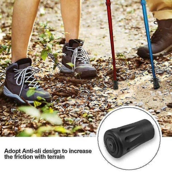 Walking Pole Rubber Tips - Trek Pole Tip Protectors (10pcs) Carousel 2