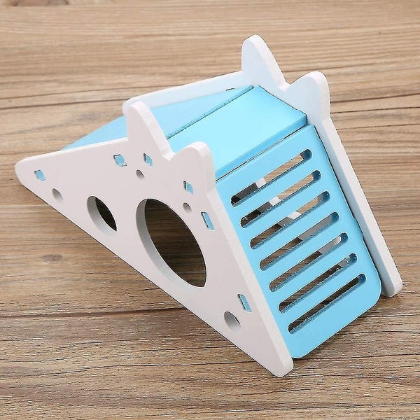 Maison De Hamster En Bois Cage Pour Hamster Repaire Habitat Nid Avec Escaliers P Carousel 2