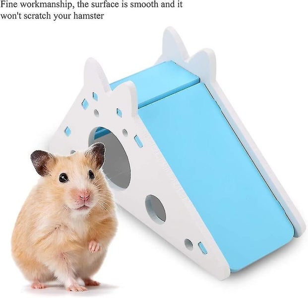 Maison De Hamster En Bois Cage Pour Hamster Repaire Habitat Nid Avec Escaliers P Carousel 4