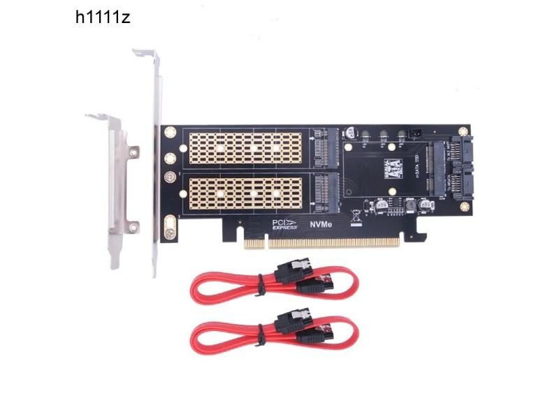 M2 NVMe SSD NGFF To PCIE 3.0 X16 Adapter M Key B Key MSATA PCI Express 3.0 M.2 Carousel 1