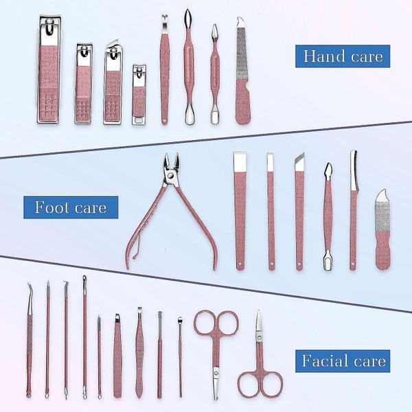 26 Pcs Manicure Set, Nail Clippers Sets, Pedicure Kit Stainless Steel Nail Care Carousel 2
