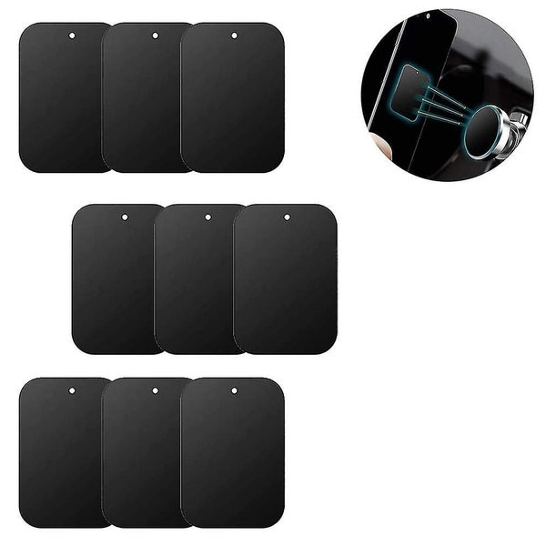 9 Pack Metal Plate for Phone Magnet - Includes 3m Adhesive Replacement for Magne Carousel 2