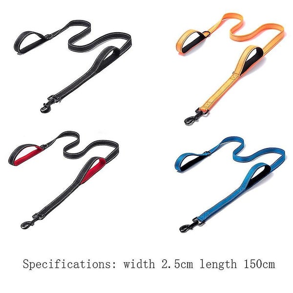 Dog Leash With Comfortable Padded Handle, Double-sided Reflective Dog Leash With Carousel 5