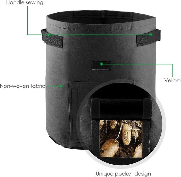3-piece Plant Bag Non-woven Fabric Plant Bag Potato Bag Plant Bag For Potatoes V Carousel 4