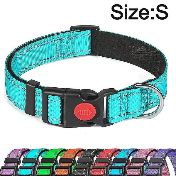 Reflective Dog Collar With Safety Locking Buckle, Adjustable Nylon Pet Collars F Carousel 2