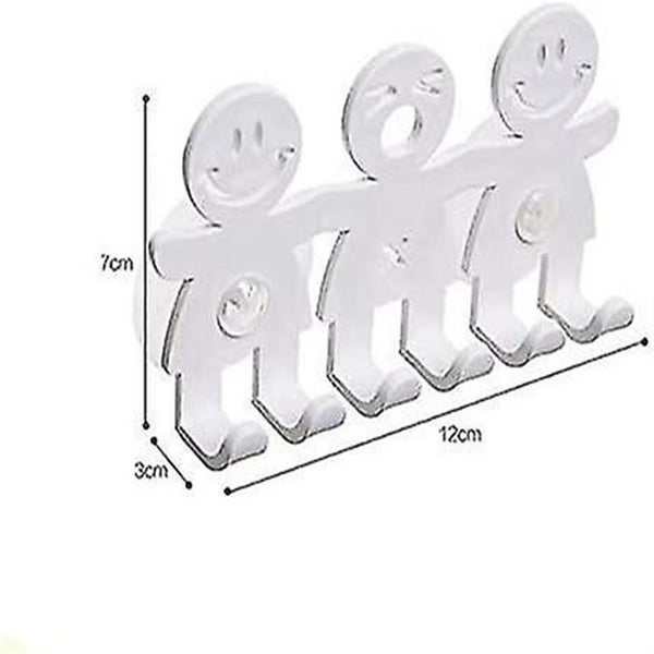 Cute Toothbrush Holder with Suction Cup - Bathroom Wall Home Decor, One Size Carousel 1