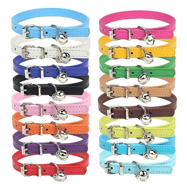Pet Collars - Set Of 12 Adjustable Soft Colorful Cute Basic Collars For Dogs And Carousel 1