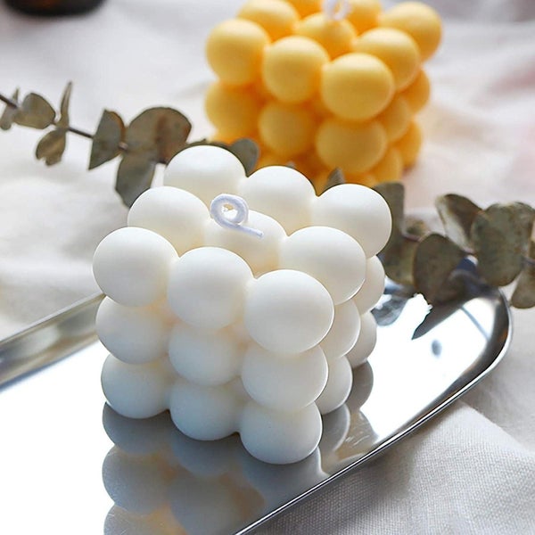 2 Pieces Silicone Molds Diy Candles Mould 3d Soy Wax Candle Overlapping Balls Sp Carousel 5