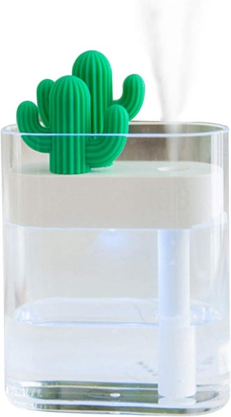 Premium Cactus Humidifier With Cool Mist Vaporizer - 160ml Water Tank, Automatic Carousel 1
