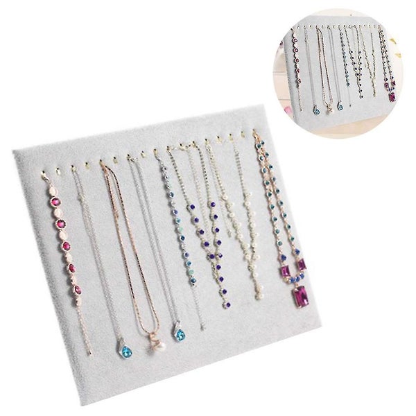 17 Hook Necklace Display Stand Velvet Necklace Stand Jewelry Display Stand Carousel 1