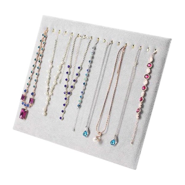 17 Hook Necklace Display Stand Velvet Necklace Stand Jewelry Display Stand Carousel 2