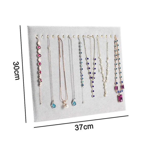 17 Hook Necklace Display Stand Velvet Necklace Stand Jewelry Display Stand Carousel 5