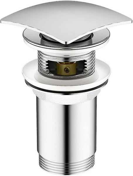 Chrome Pop Up Valve - Overflow Basin Drain Valve, Basin Pop Up Sink, Chrome Basi Carousel 1