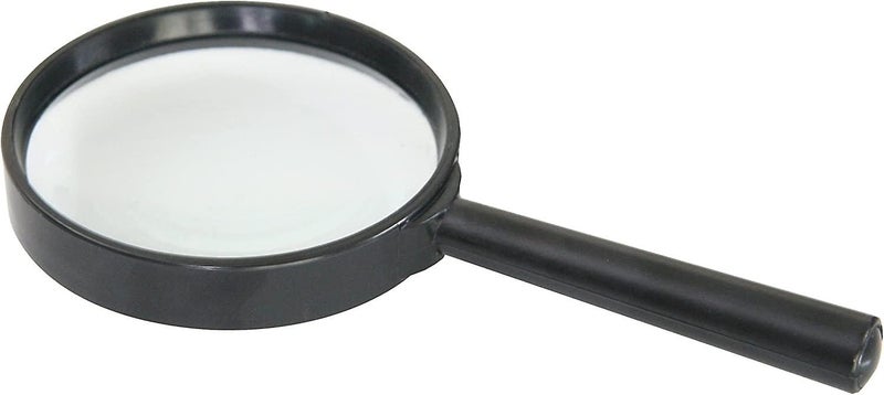 Magnifying Glass 5x Magnification Handheld Magnifying Glass 7.5 Cm Black Magnify Carousel 1