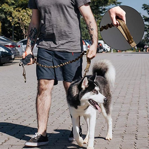 Tactical Dog Leash Military Adjustable Dog Leash Quick Release Elastic Leads Rop Carousel 5