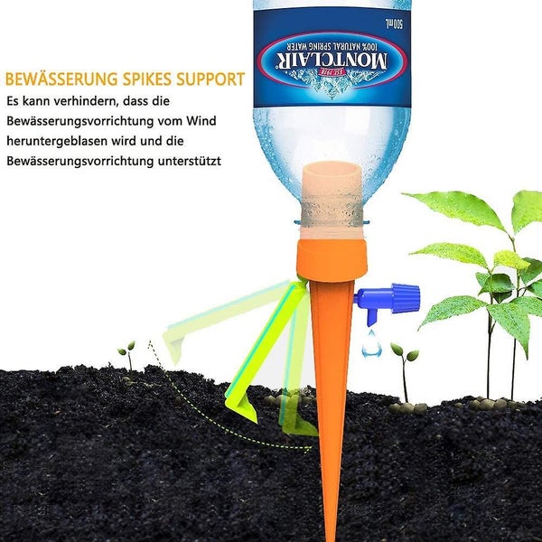 Automatic Watering Set, 18 Pieces Adjustable Irrigation Spikes Watering System W Carousel 5