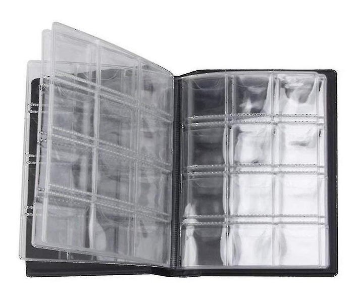 1 Piece Black 10 Pages 120 Pockets Coin Collection Album - Commemorative Coins S Carousel 1