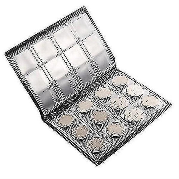 1 Piece Black 10 Pages 120 Pockets Coin Collection Album - Commemorative Coins S Carousel 2