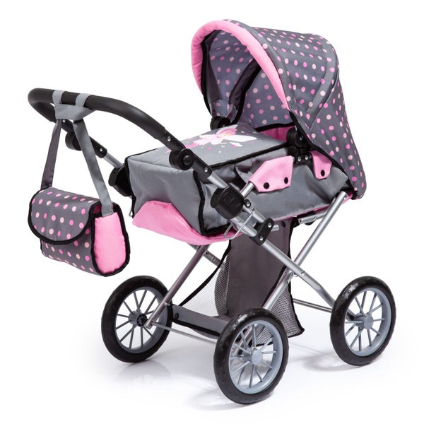 Bayer City Star Pram - Grey & Pink Carousel 1