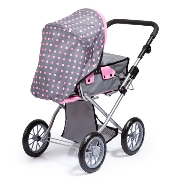 Bayer City Star Pram - Grey & Pink Carousel 2