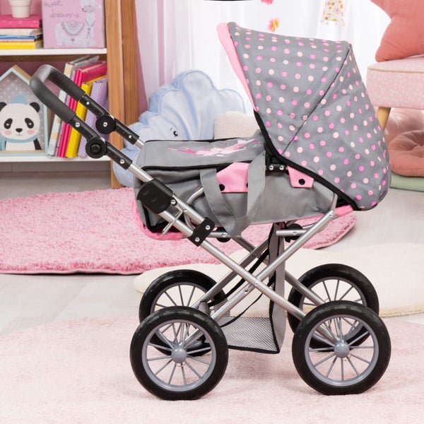 Bayer City Star Pram - Grey & Pink Carousel 6