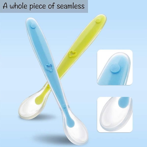 Silicone Baby Spoon Set - Soft And Bpa Free Feeding Spoons For Babies And Toddle Carousel 5