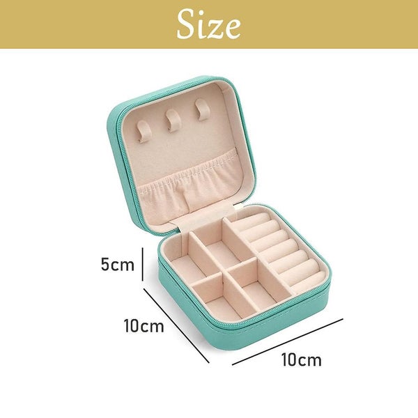 Mini Jewelry Travel Case,small Travel Jewelry Organizer, Portable Jewelry Box Tr Carousel 2