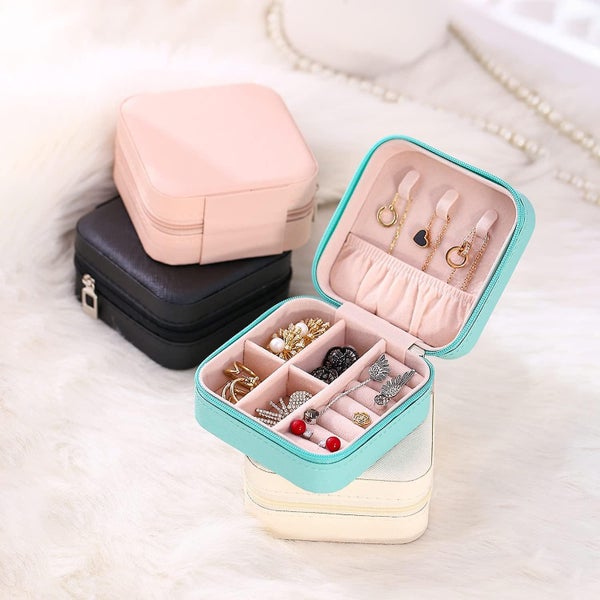 Mini Jewelry Travel Case,small Travel Jewelry Organizer, Portable Jewelry Box Tr Carousel 5