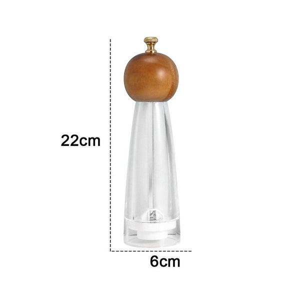 Salt And Pepper Grinder Adjustable Coarseness Pepper Mill Grinder Manual Pepper Carousel 2