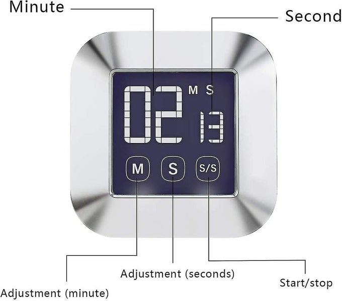 Digital Kitchen Timer - Touch Screen Countdown Timer Pack of 2 for Cooking and T Carousel 2