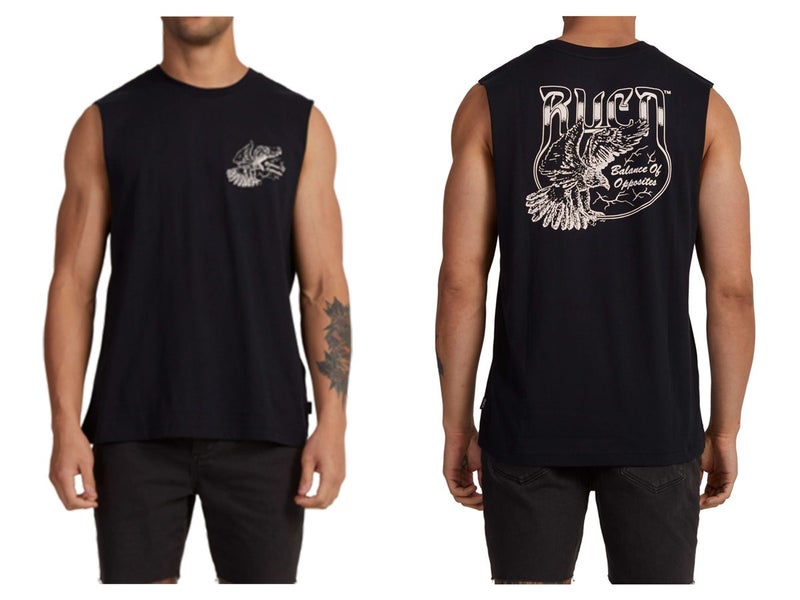 RVCA DIRTY BIRD MUSCLE BLACK Carousel 1