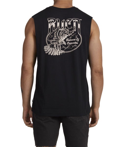 RVCA DIRTY BIRD MUSCLE BLACK Carousel 2