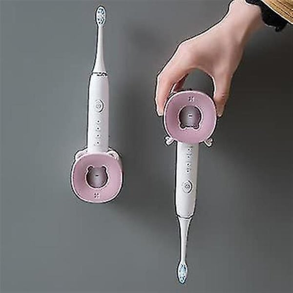 2-Pack Wall Mounted Electric Toothbrush Holder - Super Adhesive Sticker Included Carousel 2