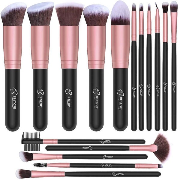 Makeup Brushes 16 Pcs Makeup Brush Set Premium Synthetic Foundation Brush Blendi Carousel 1