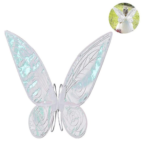 Kids Sparkling Sheer Fairy Wings Halloween Elf Fancy Dress Costume Angel Wings B Carousel 1