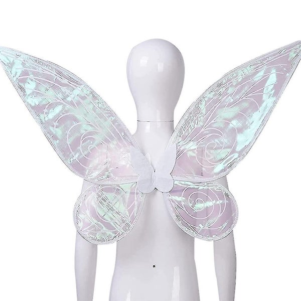 Kids Sparkling Sheer Fairy Wings Halloween Elf Fancy Dress Costume Angel Wings B Carousel 2