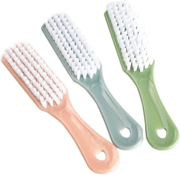 Handle Grip Nail Brush - Fingernail Scrub Cleaning Brushes For Clothes Shoes - H Carousel 1