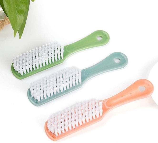 Handle Grip Nail Brush - Fingernail Scrub Cleaning Brushes For Clothes Shoes - H Carousel 2