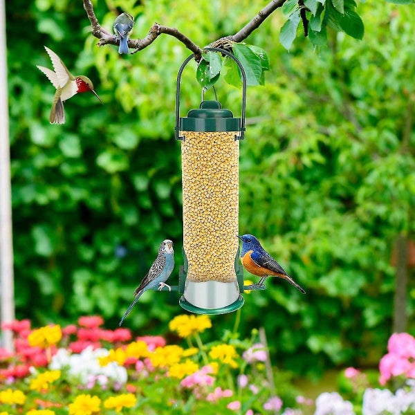 2 Pieces Bird Feeder - Hanging Wild Bird Seed Dispenser for Outdoor Garden Balco Carousel 2