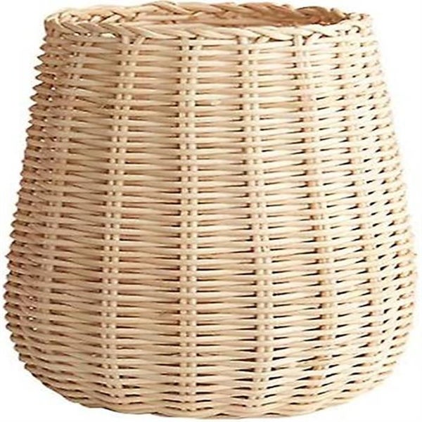 Handwoven Rattan Flower Vase, Small Wicker Tabletop Vase For Living Room Decorat Carousel 1
