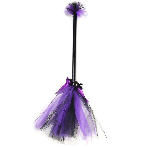 Kids Witch Broom - Hanging Witches Broomstick Prop Carnival Halloween Party Deco Carousel 1