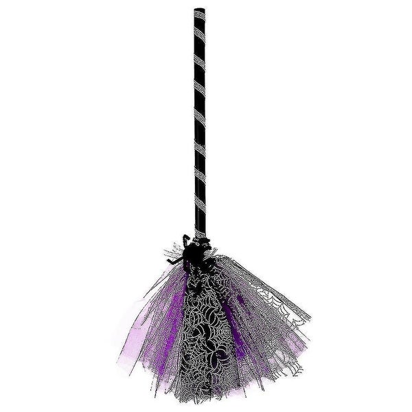 Kids Witch Broom - Hanging Witches Broomstick Prop Carnival Halloween Party Deco Carousel 3