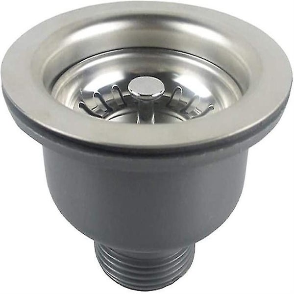 Sink Drain Without Overflow - Stainless Steel Basket (114mm, 1 inch) Carousel 1