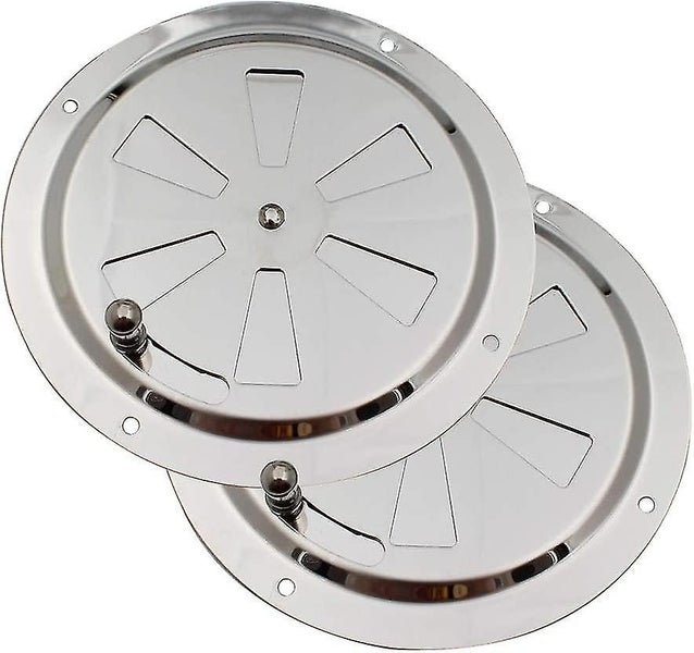Round Ventilation Grille - 125mm Stainless Steel Exhaust Vent with Mosquito Net Carousel 1