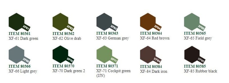 Tamiya Colour Enamel Paints 10mls Carousel 5