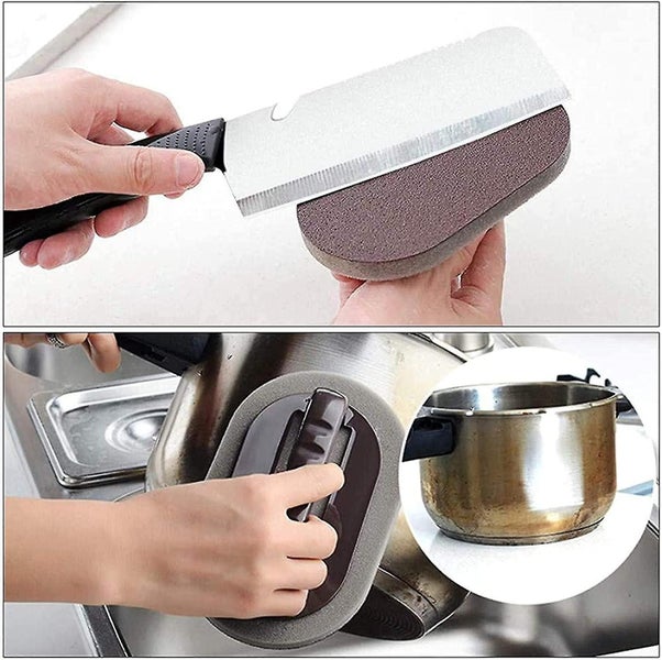 Magic Cleaning Brush with Handle - Nano Emery Sponge Kitchen Cleaning Tool 2pcs Carousel 2